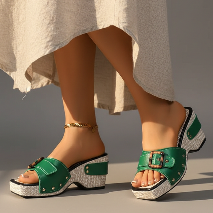 Evelyn Chunky Platform Sandals