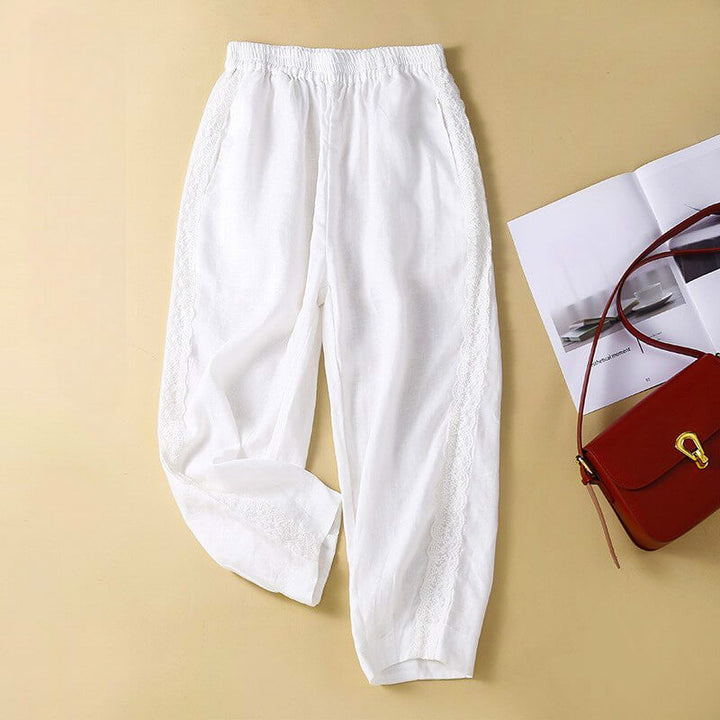 Elise Cotton-Linen Pants