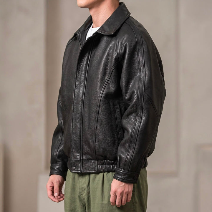 Marco Leather Bomber Jacket