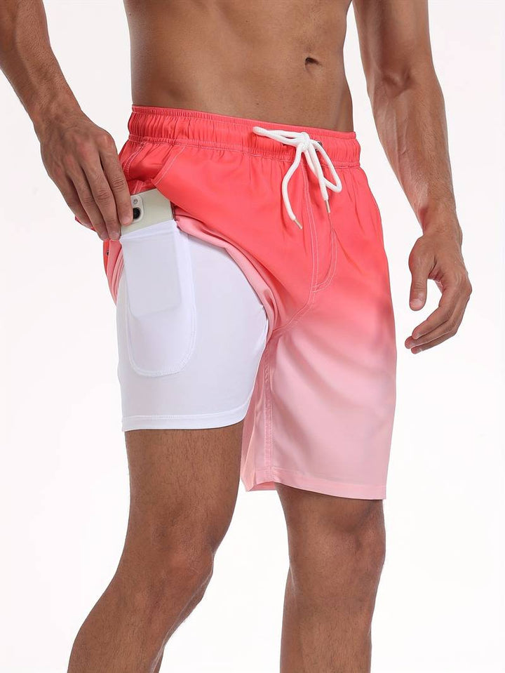 Ronan Flamingo Print Swim Trunk