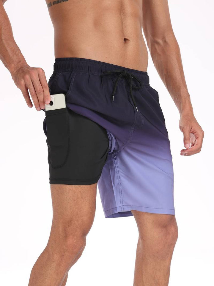 Ronan Flamingo Print Swim Trunk