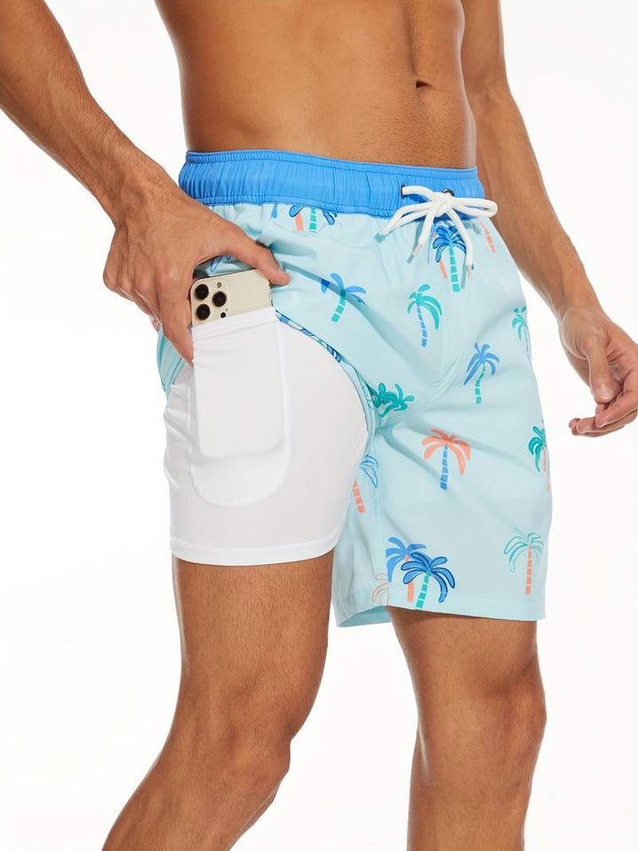 Ronan Flamingo Print Swim Trunk