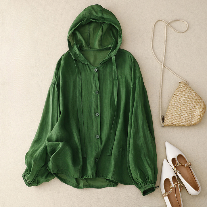 Madina Taylor Linen Hoodie