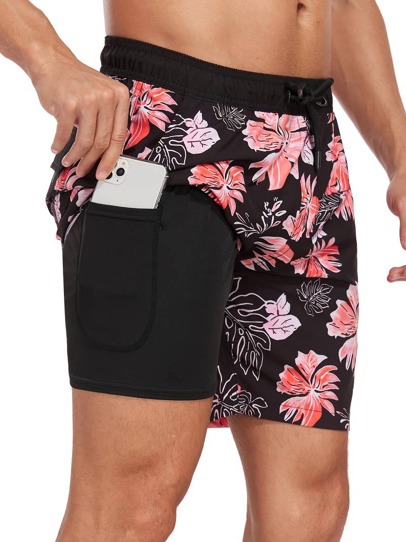 Ronan Flamingo Print Swim Trunk