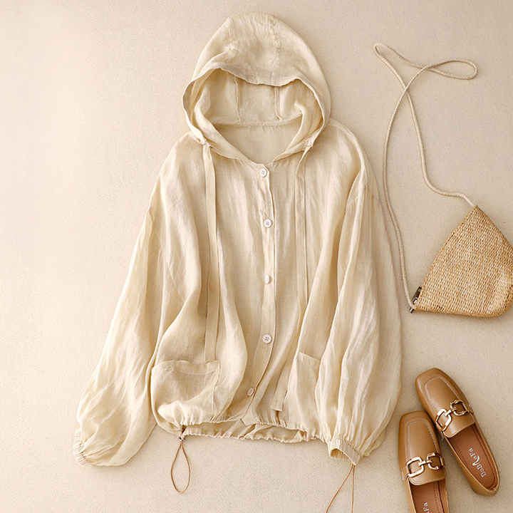 Madina Taylor Linen Hoodie