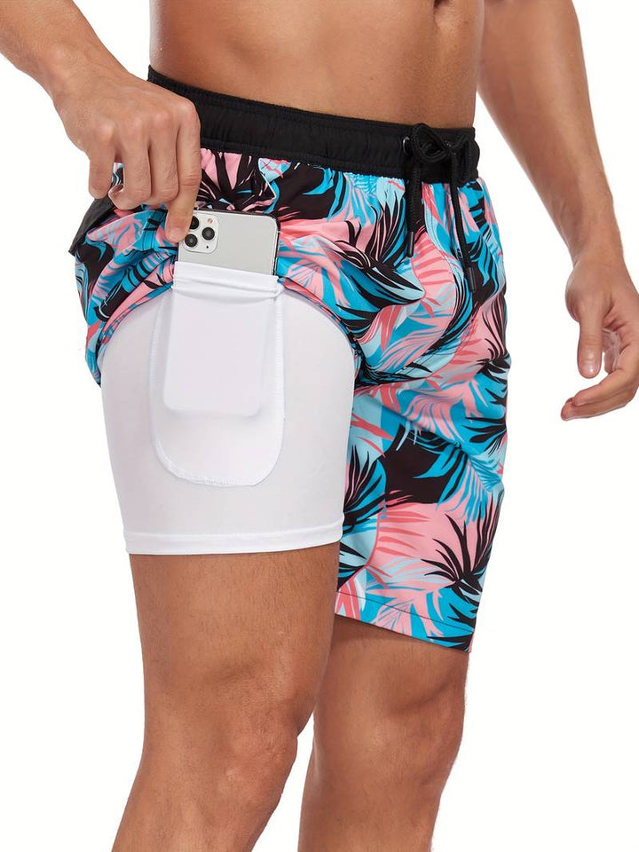 Ronan Flamingo Print Swim Trunk