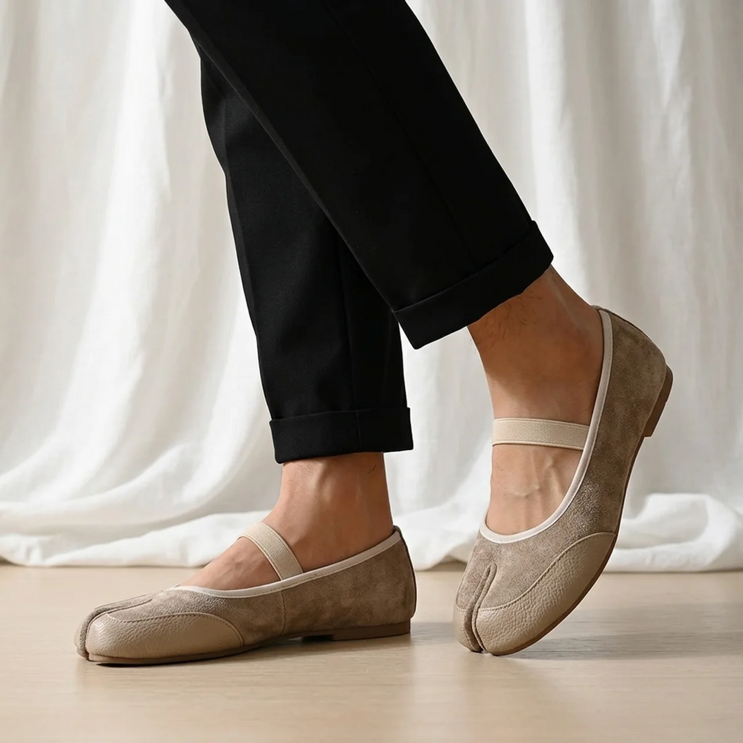 Ayla Split Toe Mary Jane Flats