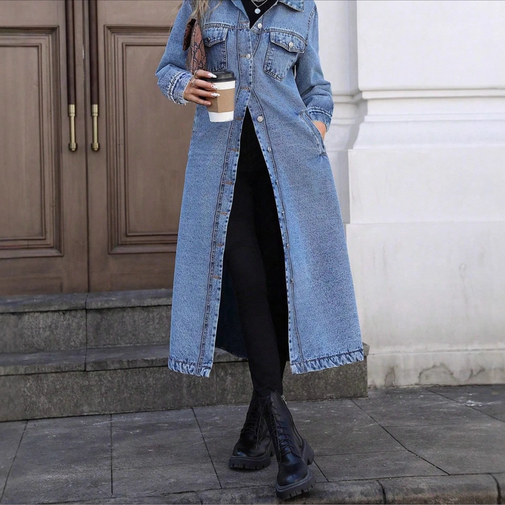 Wren Long Denim Coat