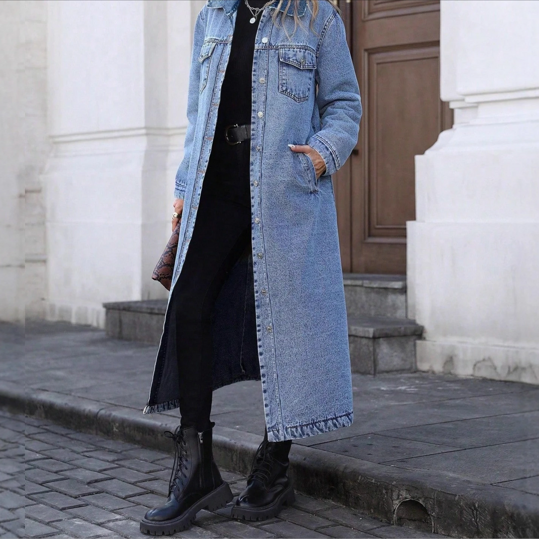 Wren Long Denim Coat