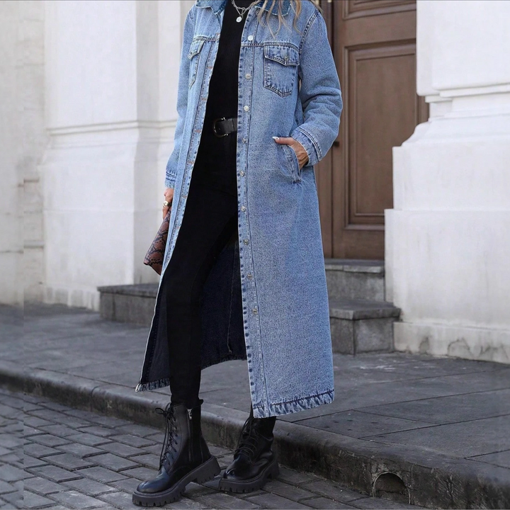 Wren Long Denim Coat