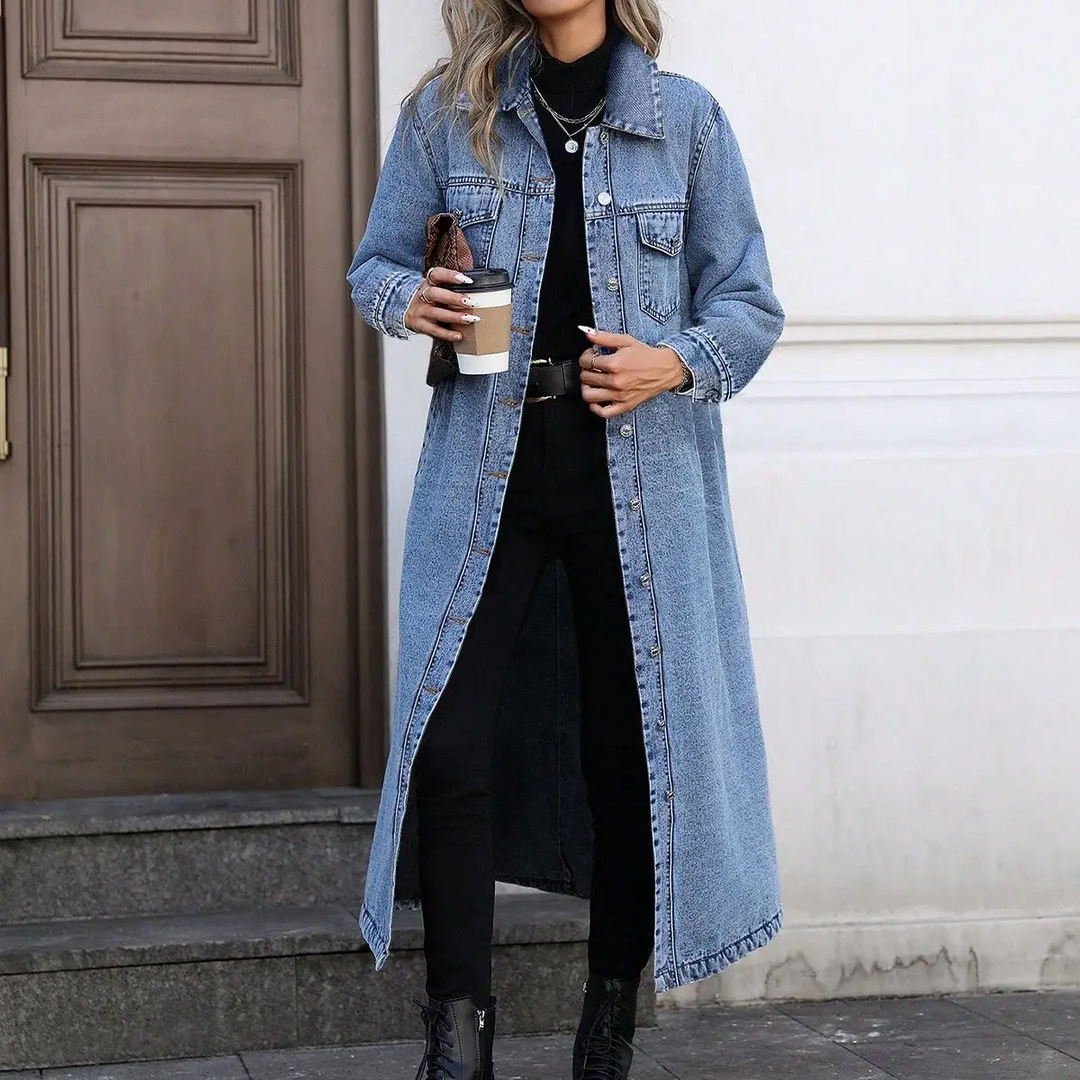 Wren Long Denim Coat