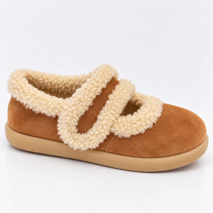 Danica Warm Fur Suede Slippers