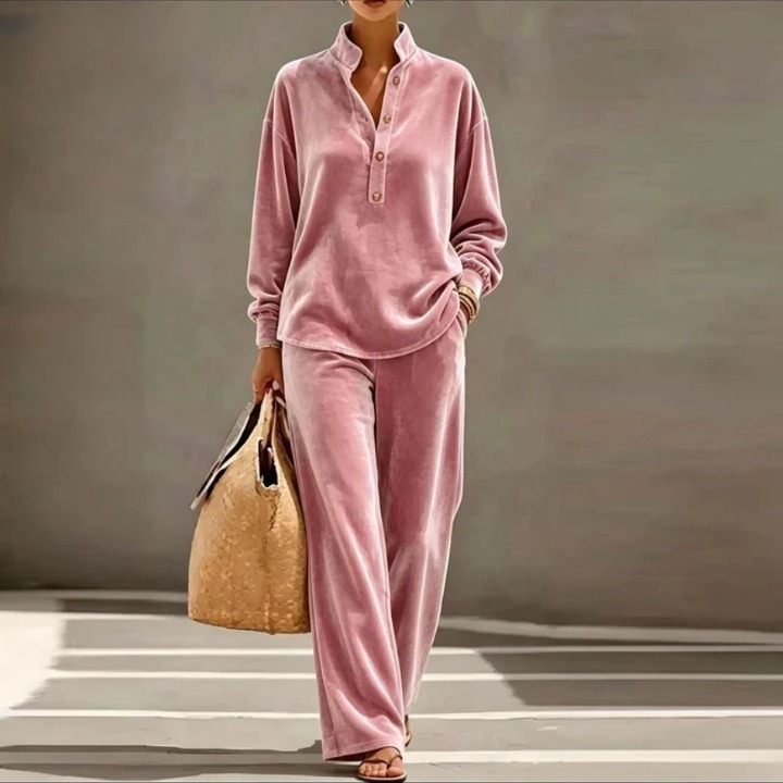 Marielle Stand Collar Two Piece Set