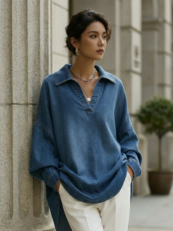 Delphine Washed Denim Shirt