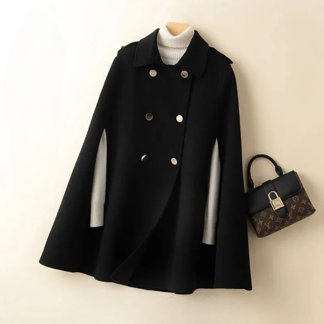 100% Wool Batwing Coat