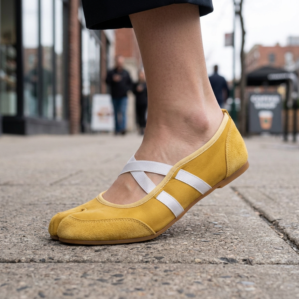 Elodie Split Toe Ballet Flats