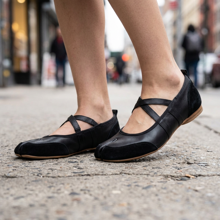 Elodie Split Toe Ballet Flats