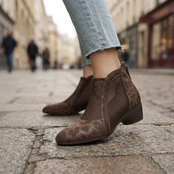 Daphne Leather Ankle Boots