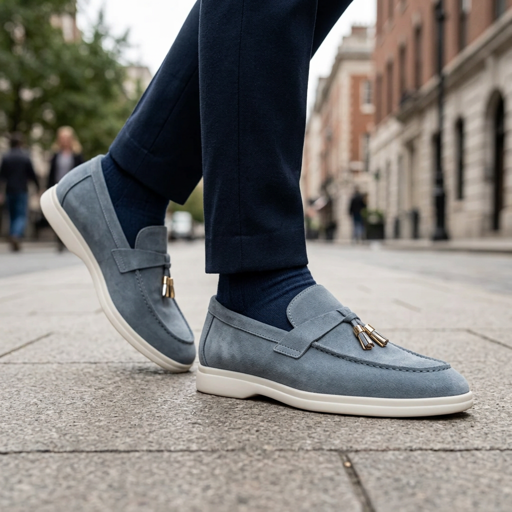 Harrison Suede Tassel Loafers