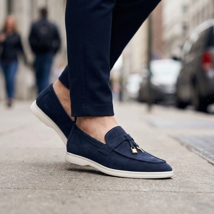 Harrison Suede Tassel Loafers