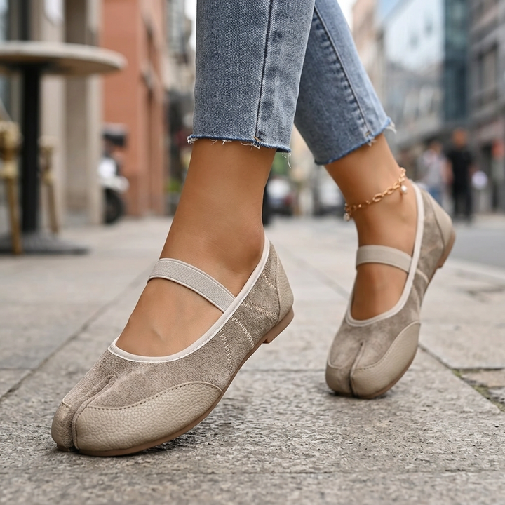 Ayla Split Toe Mary Jane Flats