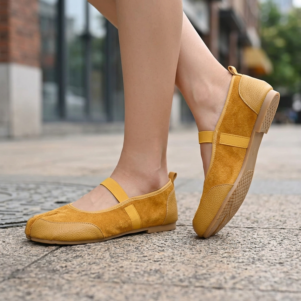 Ayla Split Toe Mary Jane Flats