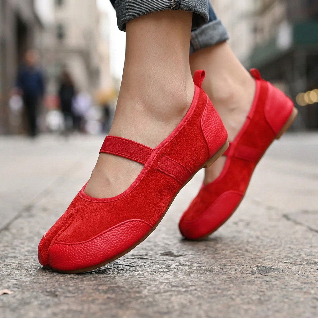 Ayla Split Toe Mary Jane Flats