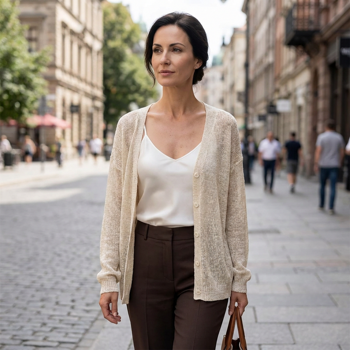 Elaria Open Knit Cardigan