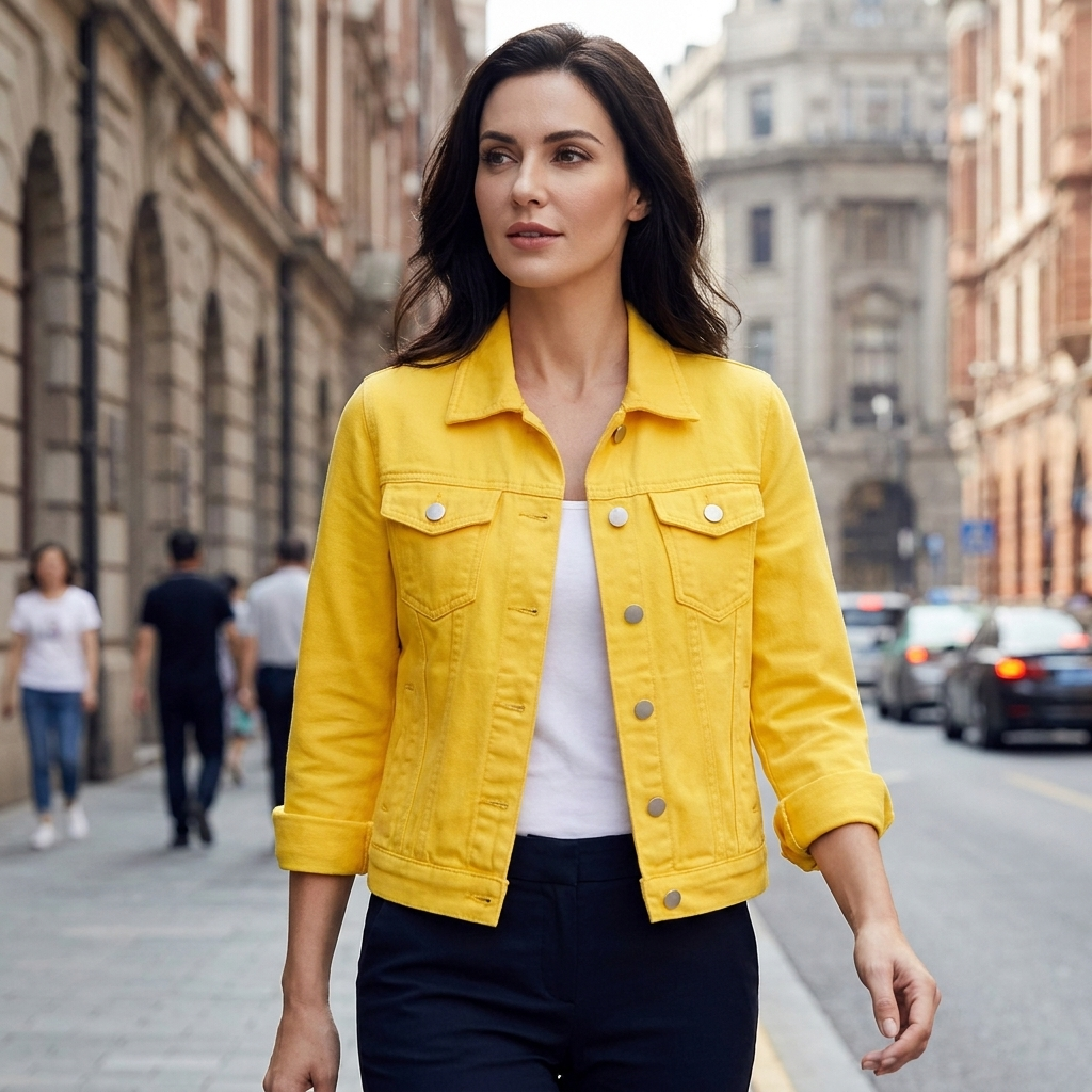 Annelise Cropped Denim Jacket