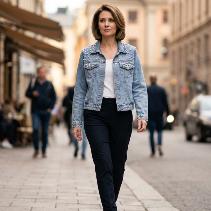 Briony Studded Denim Jacket