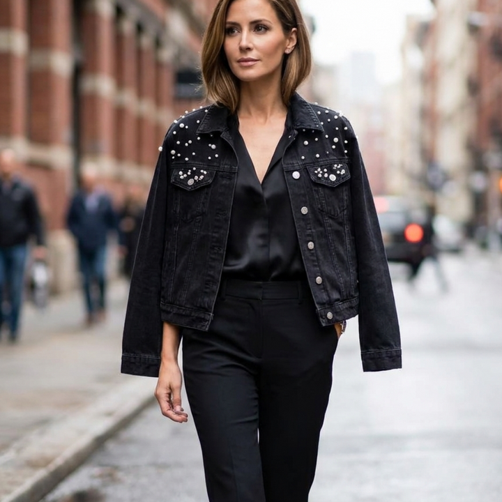 Briony Studded Denim Jacket
