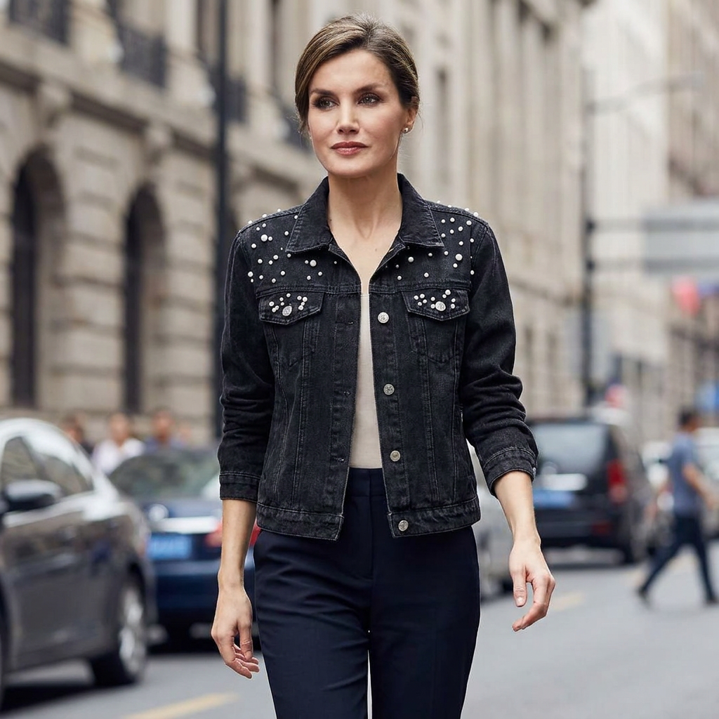 Briony Studded Denim Jacket