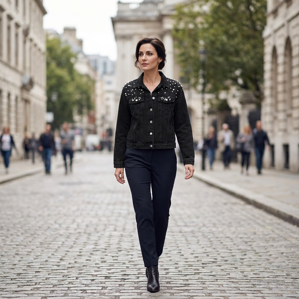 Briony Studded Denim Jacket