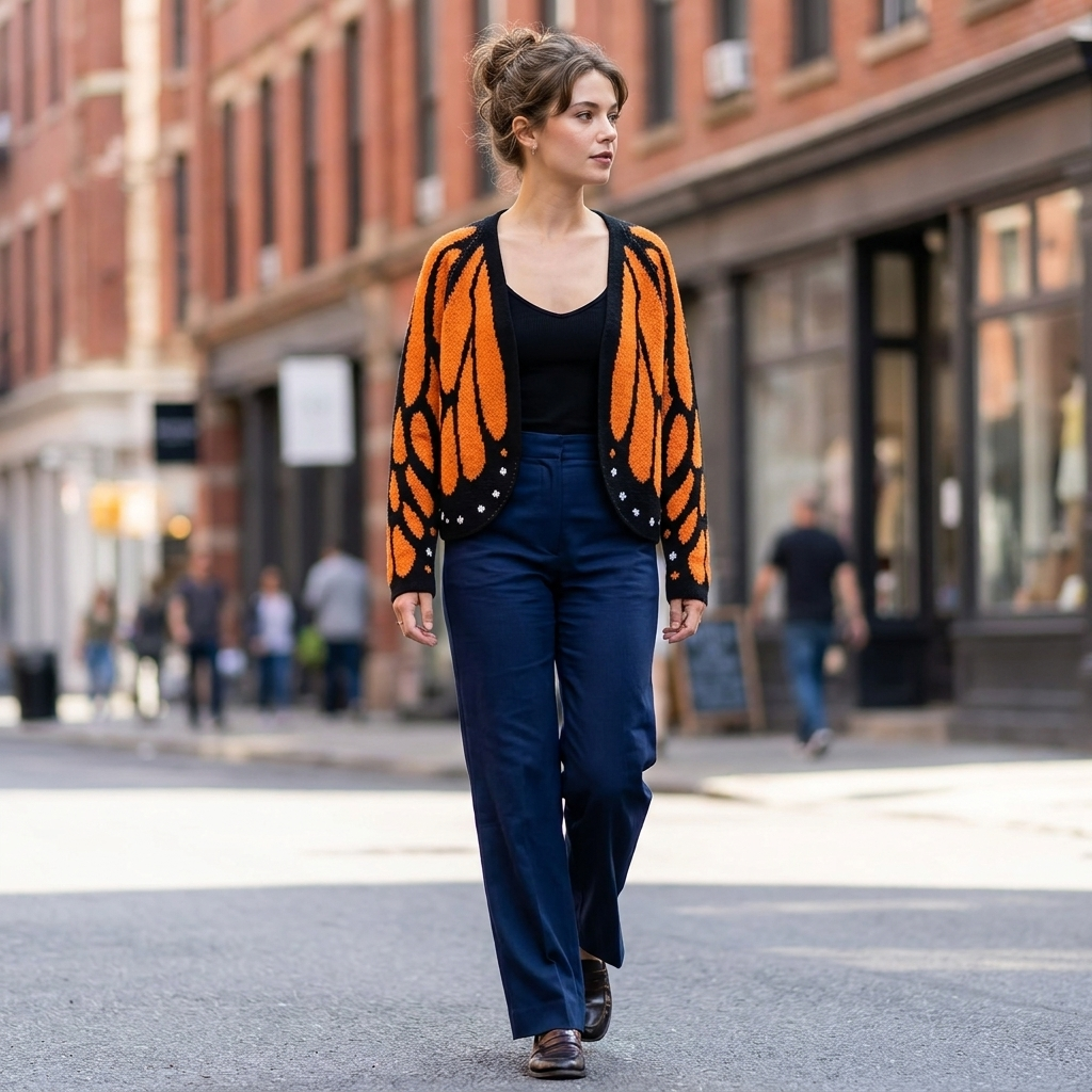 Josie Open Front Butterfly Cardigan