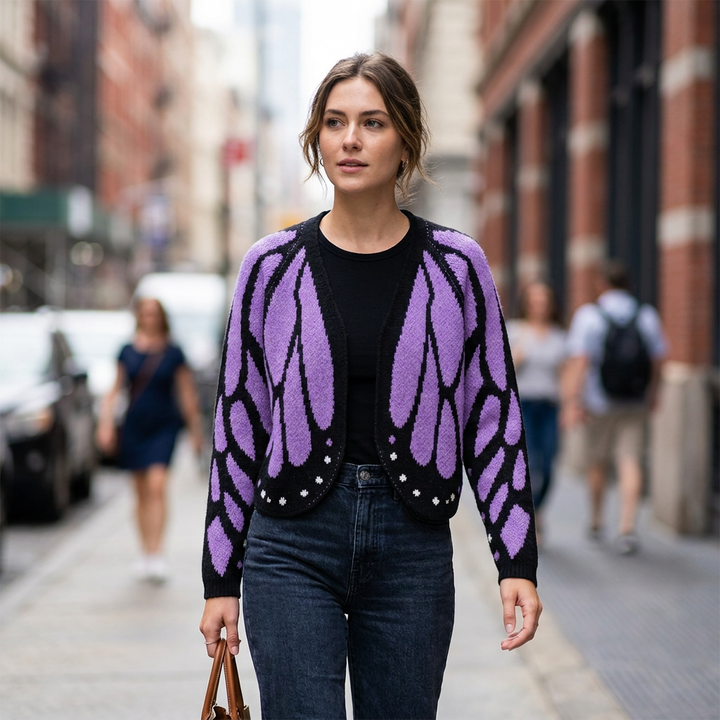 Josie Open Front Butterfly Cardigan