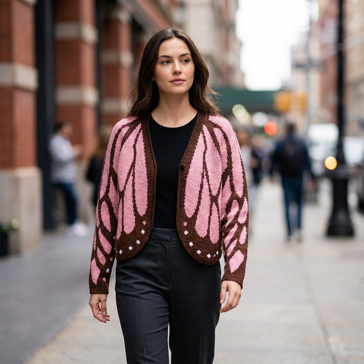 Josie Open Front Butterfly Cardigan