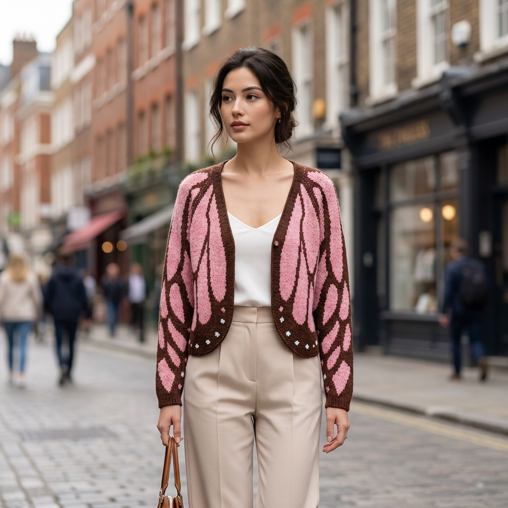 Josie Open Front Butterfly Cardigan