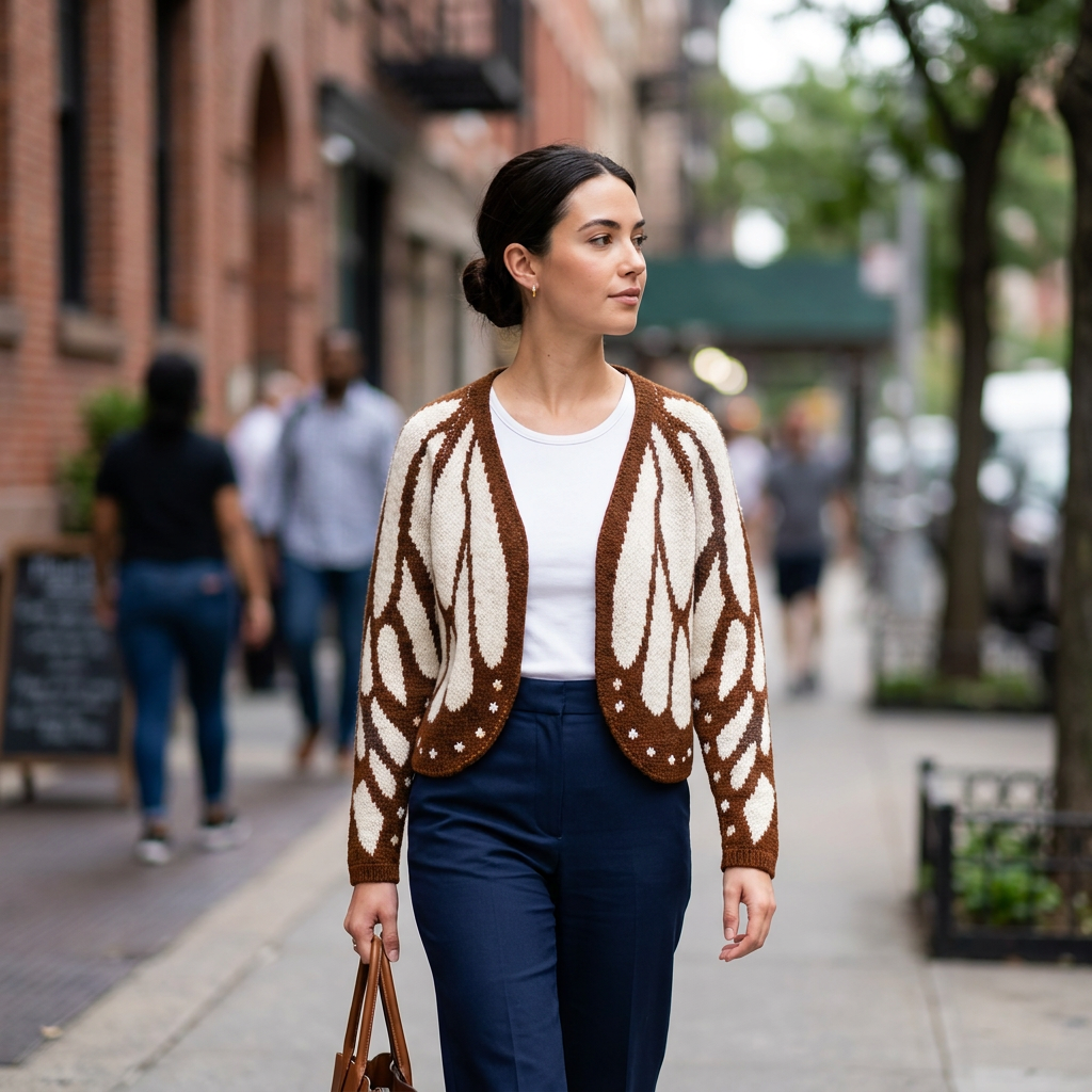 Josie Open Front Butterfly Cardigan