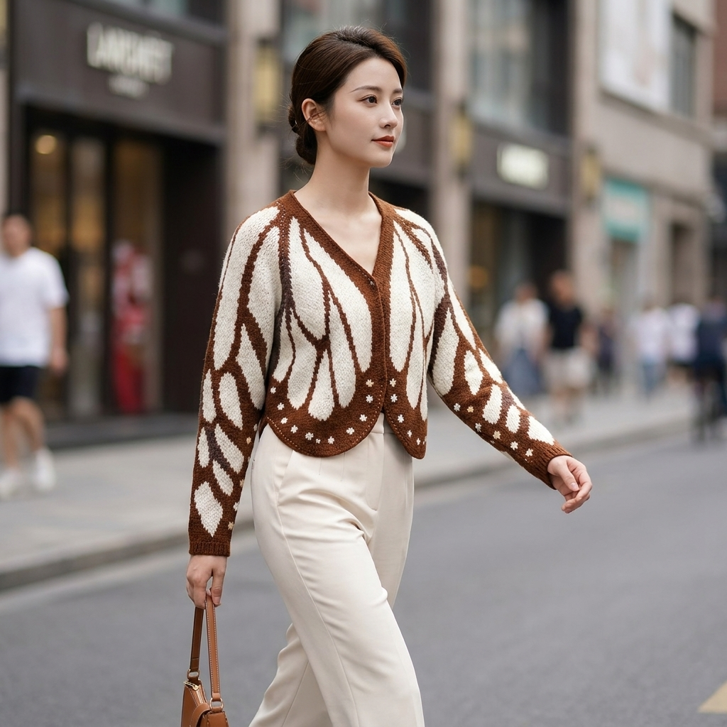 Josie Open Front Butterfly Cardigan