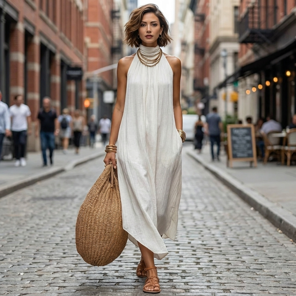 Solene Relaxed Fit Maxi Dress