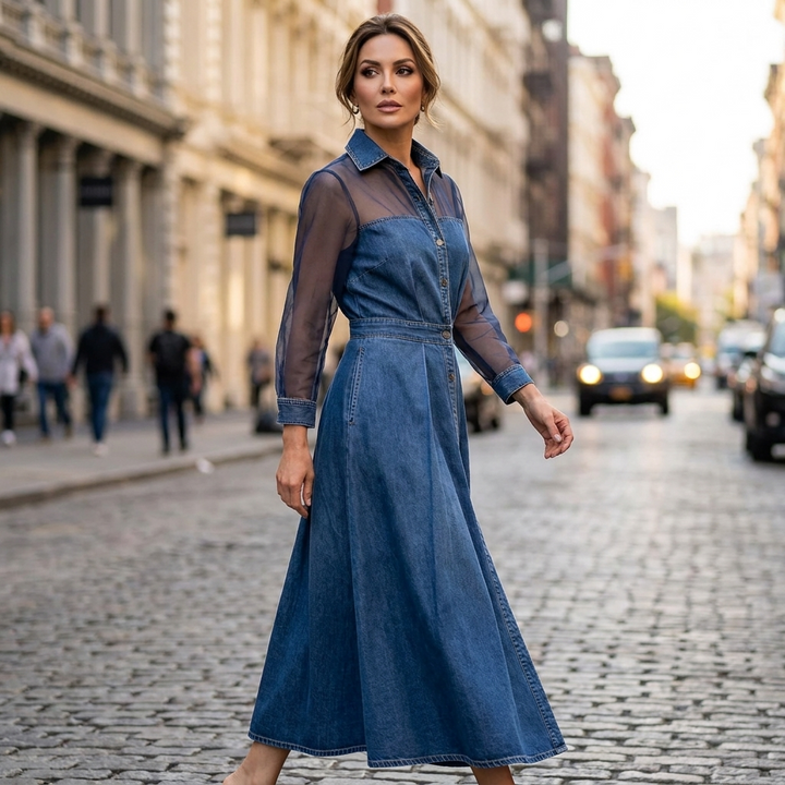 Marielle Denim Midi Dress