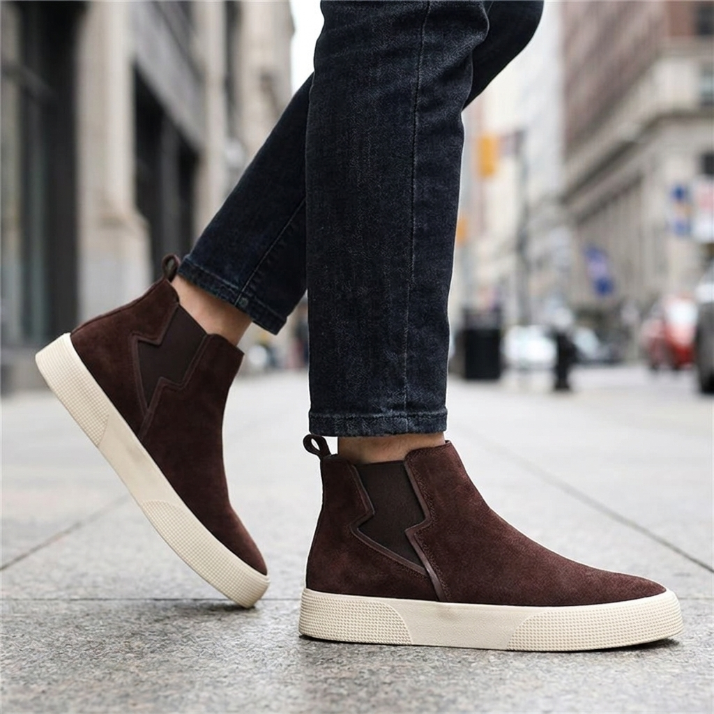 Weston Pull On Suede Sneakers