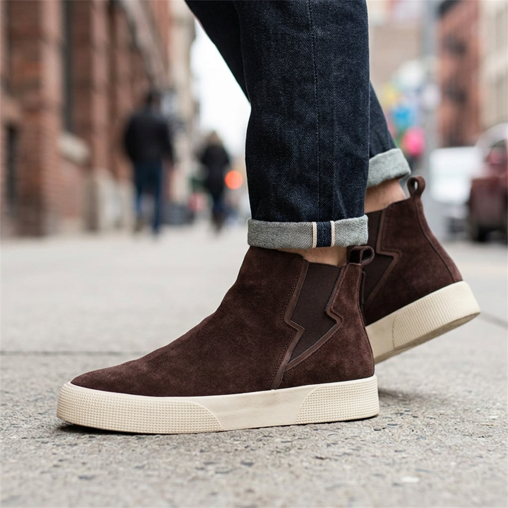 Weston Pull On Suede Sneakers