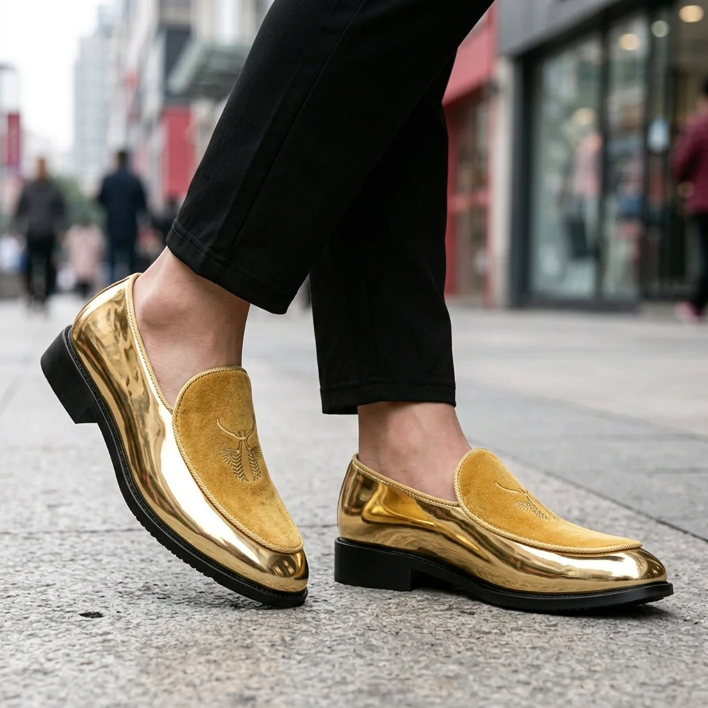 Cassian Metallic Embroidered Loafers