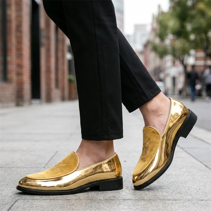 Cassian Metallic Embroidered Loafers