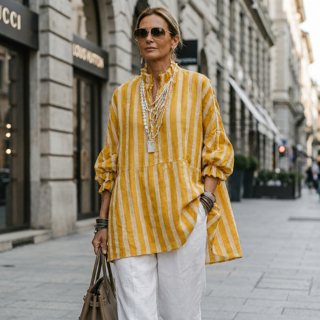 Daphne Ruffle Neck Blouse