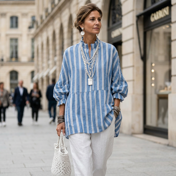 Daphne Ruffle Neck Blouse