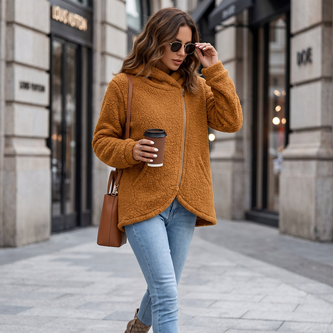 Esme Asymmetric Zip Hoodie