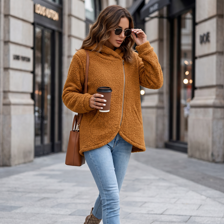 Esme Asymmetric Zip Hoodie