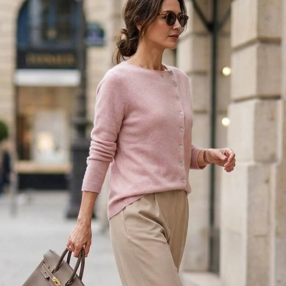 Anya Asymmetric Button Cardigan